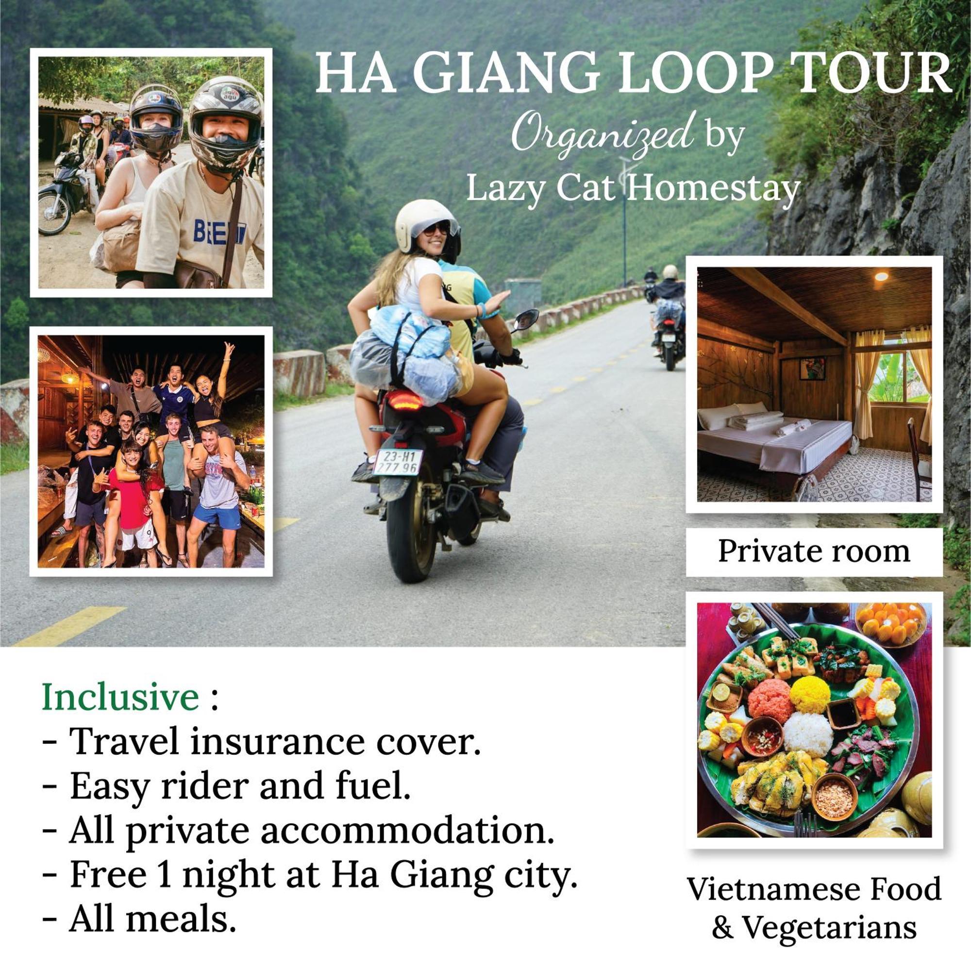 Lazy Cat Homestay - Motorbikes Rental & Tours Хазянг Экстерьер фото
